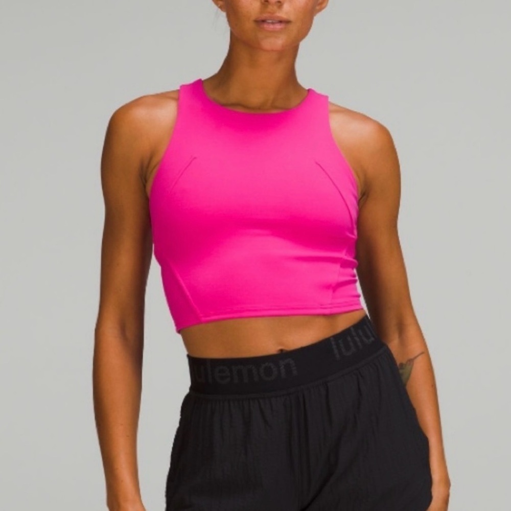 Lululemon Athletica wunder train racerback-sonic pink-size 2. Worn once!